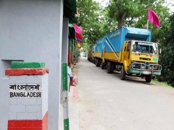 Truckloads of foodgrains continues to reach state via Bangladesh
